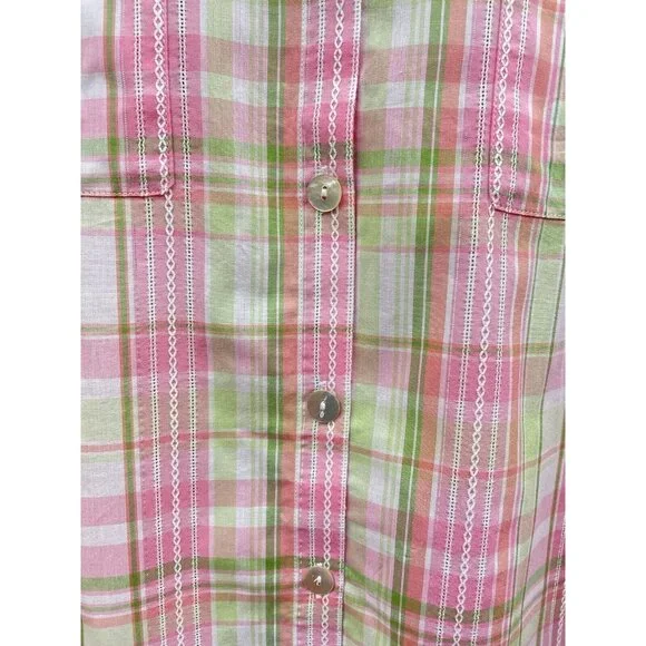 ALFRED DUNNER MIAMI BEACH WOMEN'S 3/4 Sleeve Fit Button-Down Shirt 3X - Picture 15 of 16